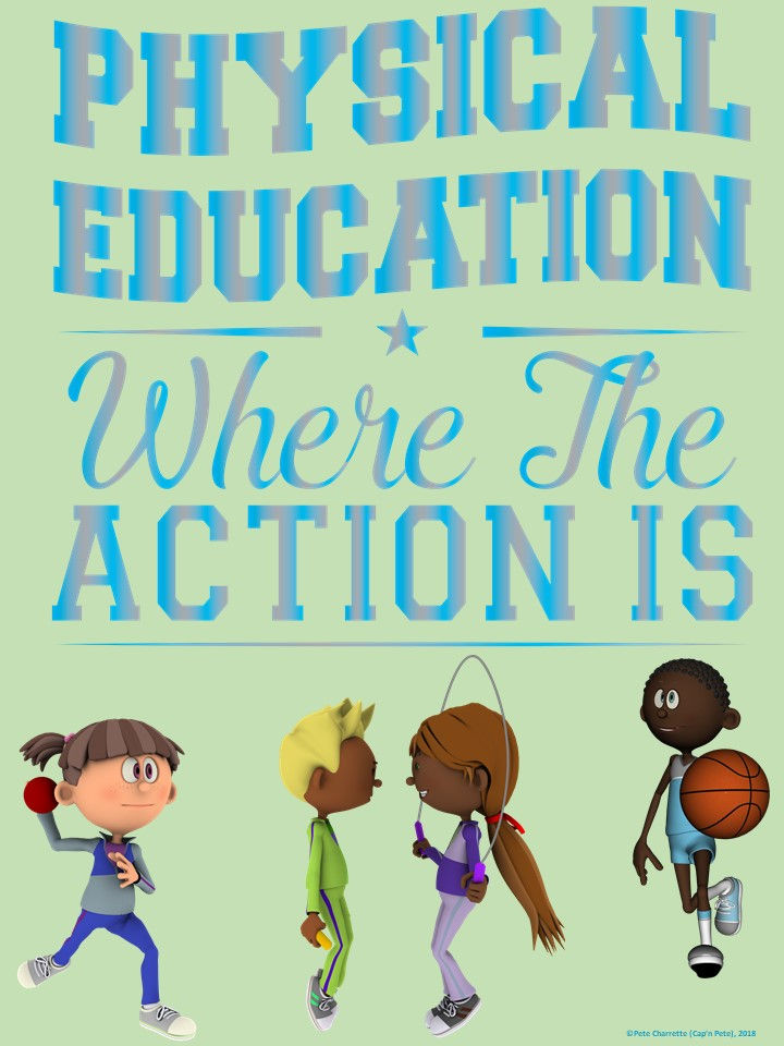 Thumbnail: PE Advocacy Poster: Physical Education…Where the Action is!