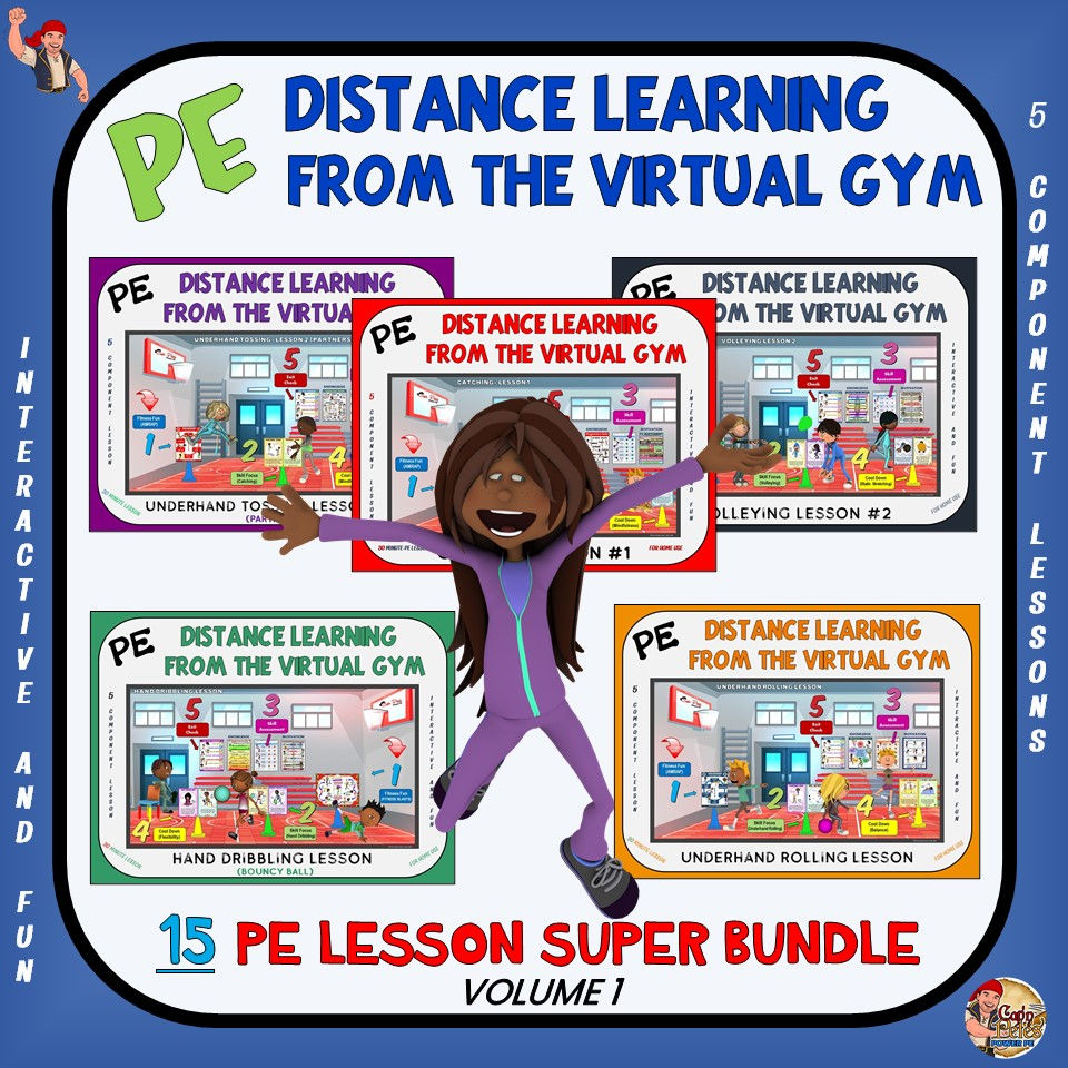 Thumbnail: PE Distance Learning from the Virtual Gym- 15 Lesson Super Bundle
