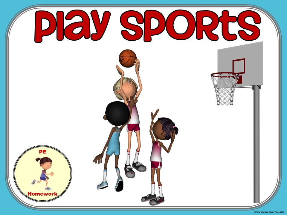 Thumbnail: PE Homework (Spring/Fall)- Top 10 Activity Visuals- Simple Large Print Design