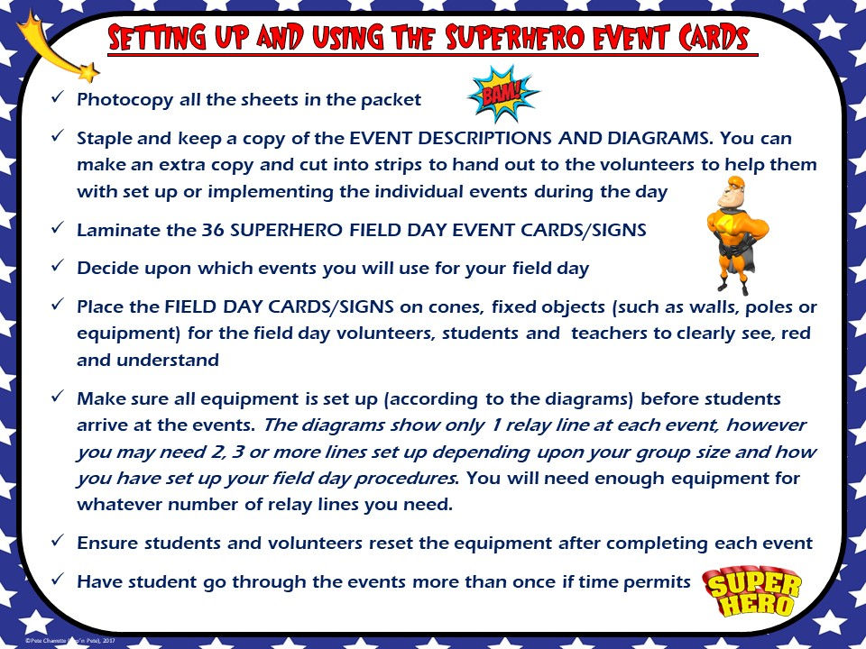 Thumbnail: Superhero Field Day- 36 Superhero-Themed Field Day Event Cards