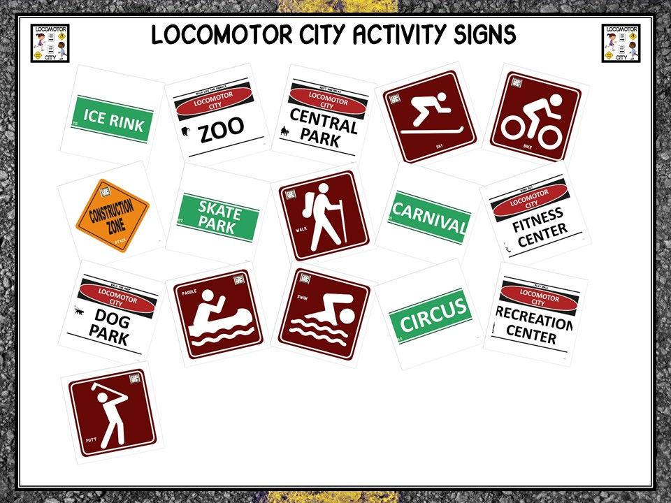 Thumbnail: Locomotor City- PE Activity Visuals and Detailed Plan