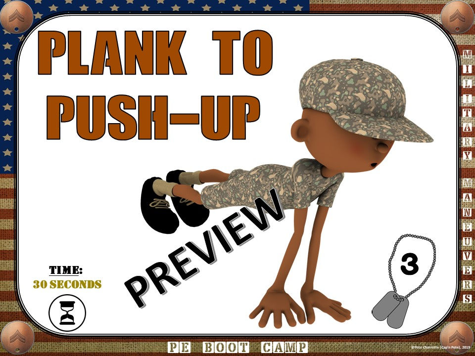 Thumbnail: PE BOOT CAMP SERIES: Military Maneuvers- 20 Fitness Circuit Cards