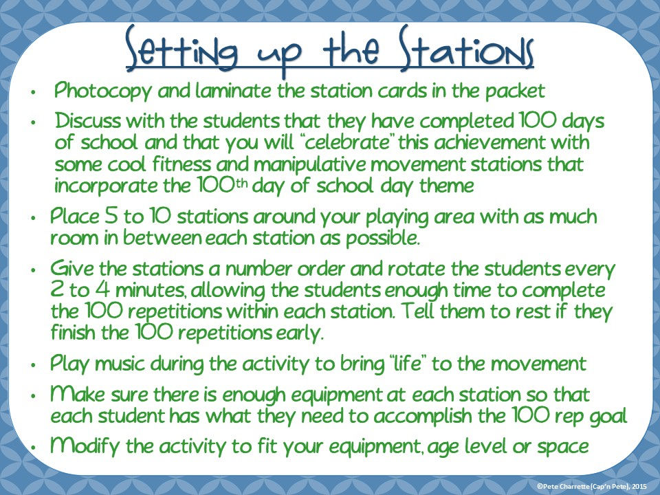 Thumbnail: 100 Days of School: 20 Movement Stations