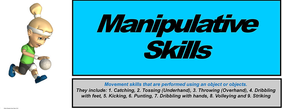Thumbnail: Manipulative Skill Display Banners: 9 Large Vertical PE Banners