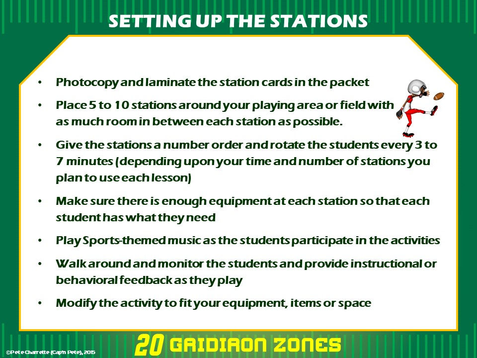 Thumbnail: PE Football Stations- 20 Gridiron Zones