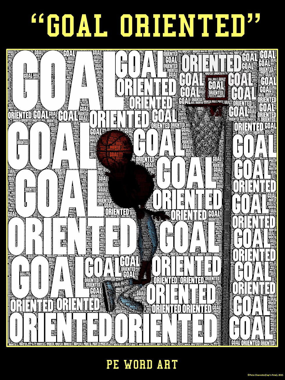 Thumbnail: PE Word Art Poster: "Goal Oriented"