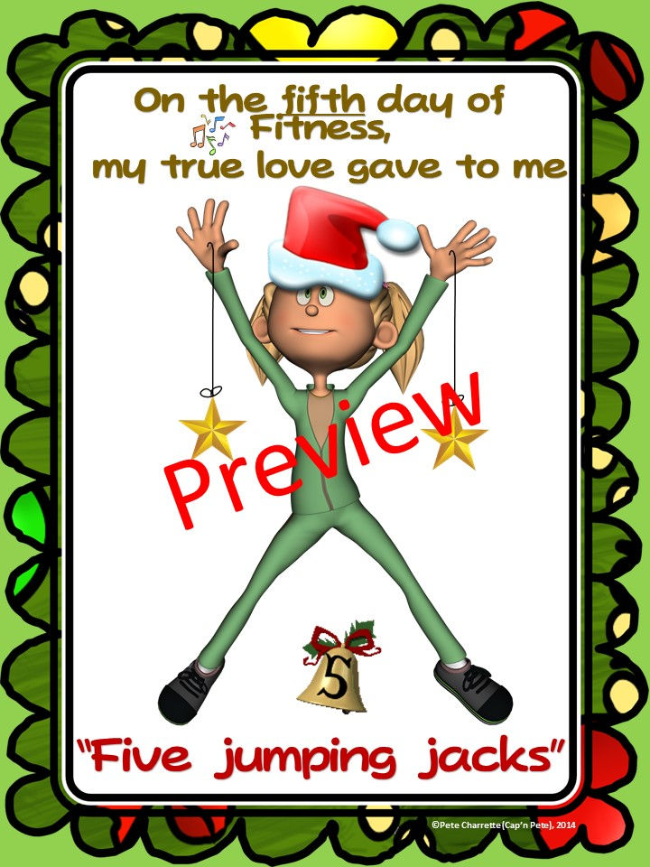 Thumbnail: 12 Days of Fitness- PE and Classroom Christmas Movement Activity
