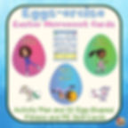 Eggs-ercise Movement- Activity Plan and 32 Easter Egg-Shaped Exercise Cards