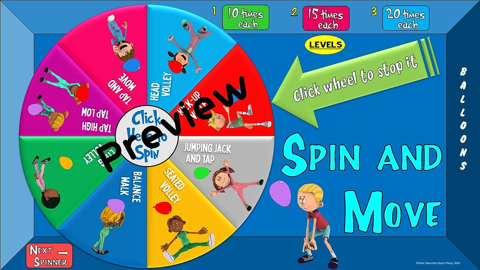Thumbnail: PE Spin and Move- Equipment Skills Edition: 8 Spinning Wheels for FUN Movement