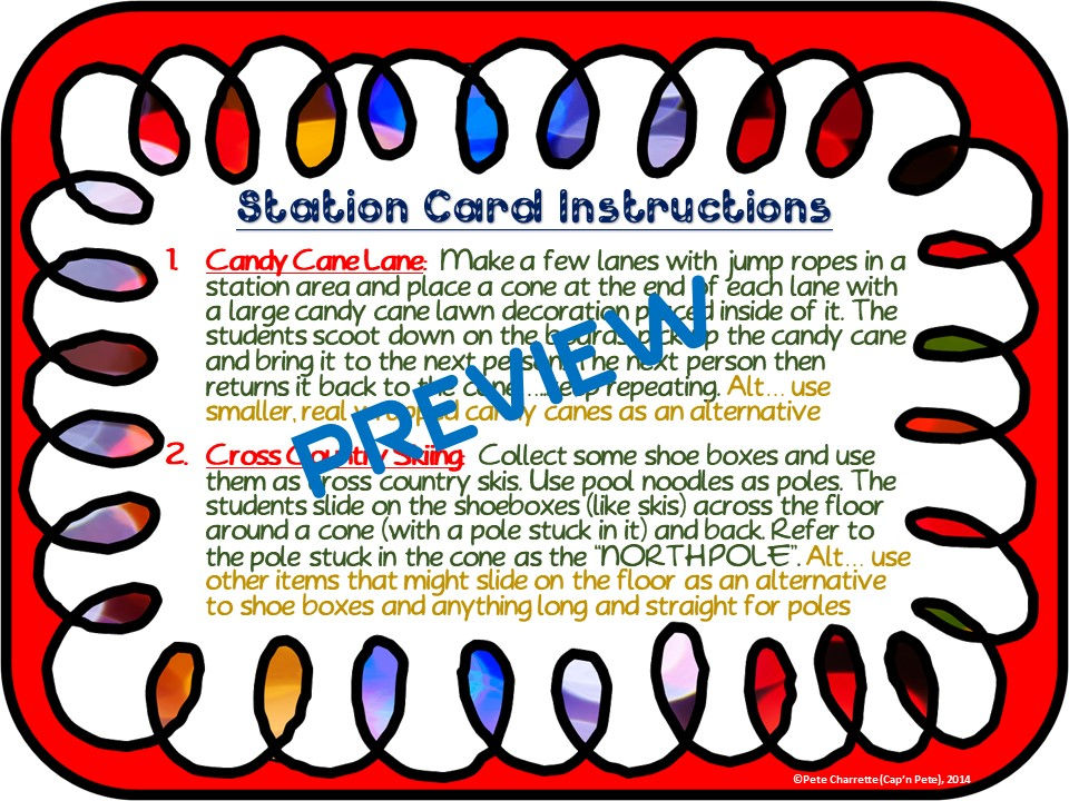 Thumbnail: Christmas Movement Stations- 21 "Joyous" Activity Cards