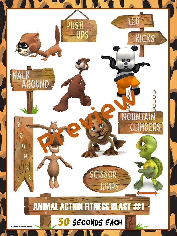 Thumbnail: Animal Action Fitness Blasts- 12 ACTION-PACKED Workouts