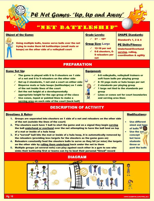 Thumbnail: PE Volleyball and Net Games- 5 “High Flying” Volleyball and Net Games