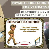 Veterans Day Activities for Elementary PE: 10 Patriotic Movement Stations