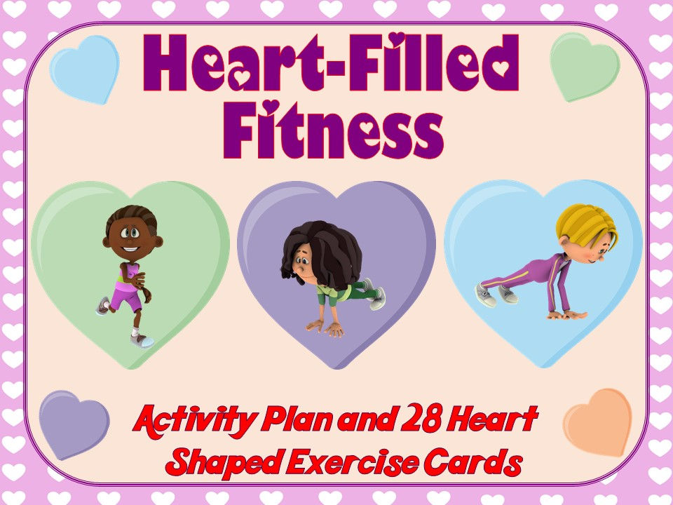 Thumbnail: Heart-Filled Fitness- Activity Plan and 28 Heart Shaped Exercise Cards