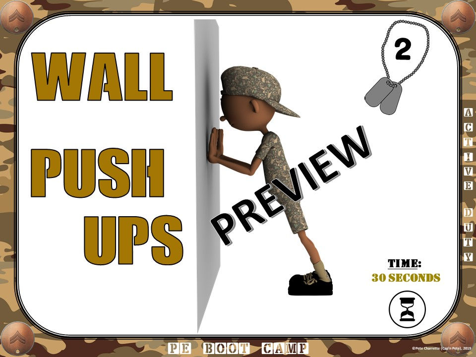 Thumbnail: PE BOOT CAMP SERIES: Active Duty- 20 Fitness Circuit Cards