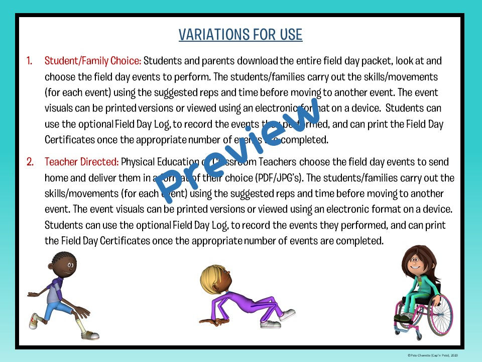 Thumbnail: 40 At-Home Field Day Events: PE Distance Learning Series