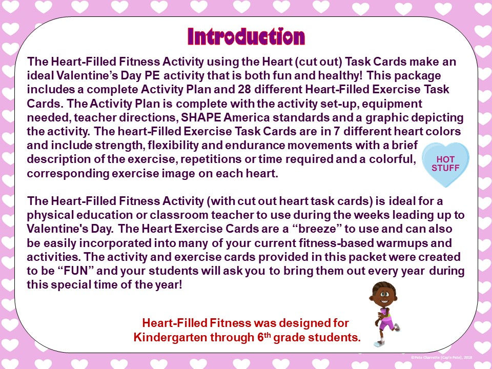 Thumbnail: Heart-Filled Fitness- Activity Plan and 28 Heart Shaped Exercise Cards