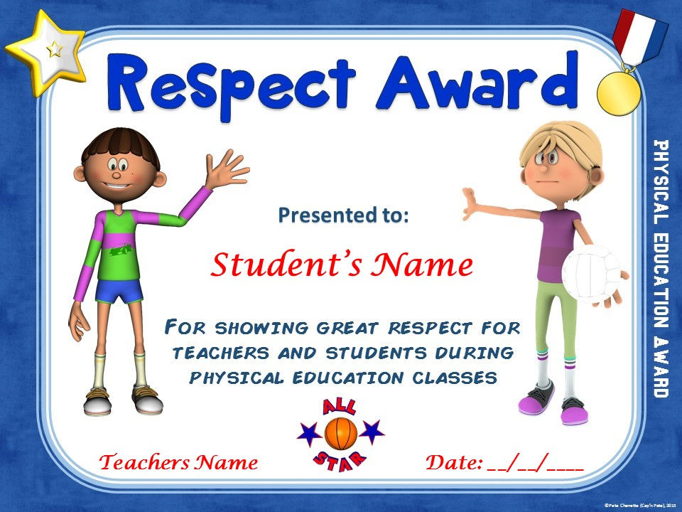 Thumbnail: PE AWARDS- 15 Physical Education Certificates