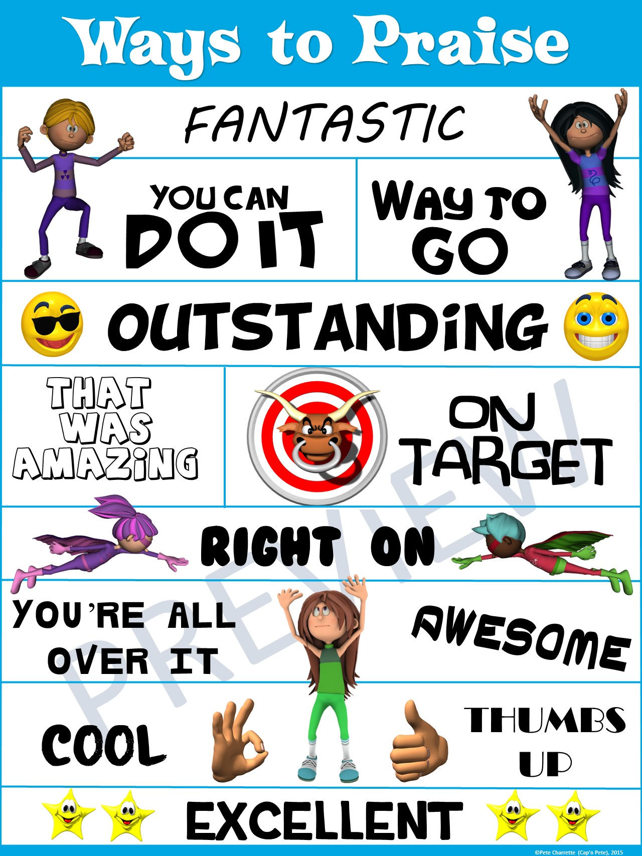 PE Poster: Ways to Praise!
