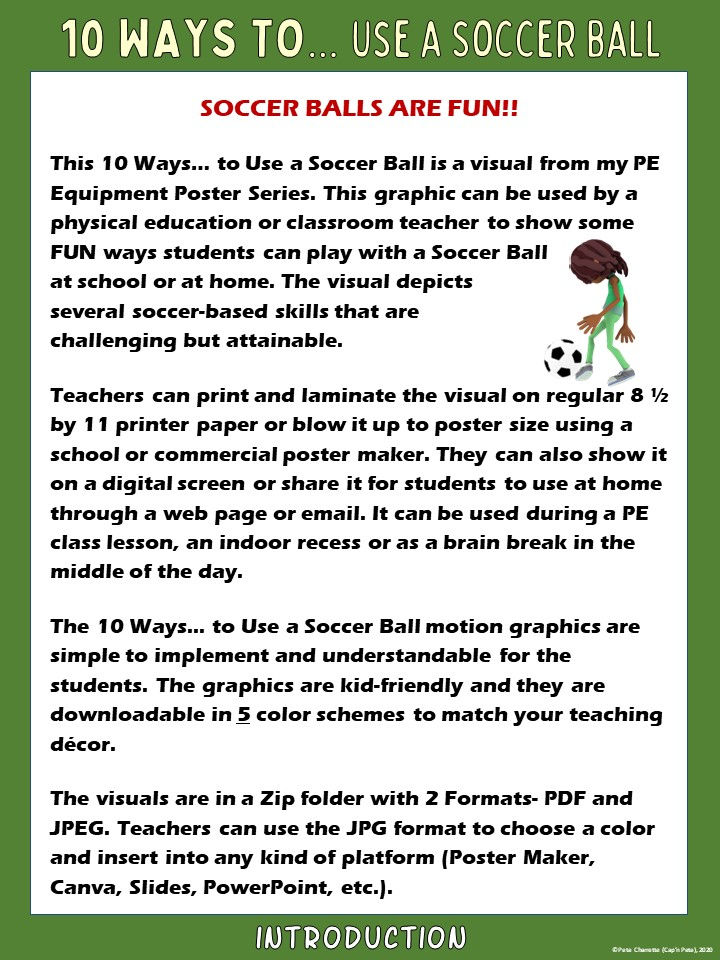 Thumbnail: 10 Ways to use a Soccer Ball: PE Equipment Visual Series