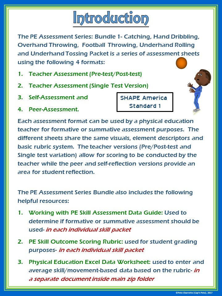 Thumbnail: PE Assessment Series: Bundle 1- Catching, Dribbling, Throwing, Rolling & Tossing