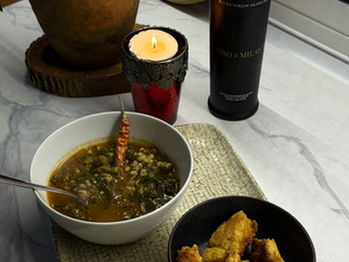 Black Sea Classic: Collard Greens Soup & Fried Corn Bread