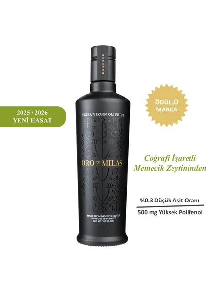 Oro di Milas Reserve 2025–2026 Yeni Hasat 500 mL