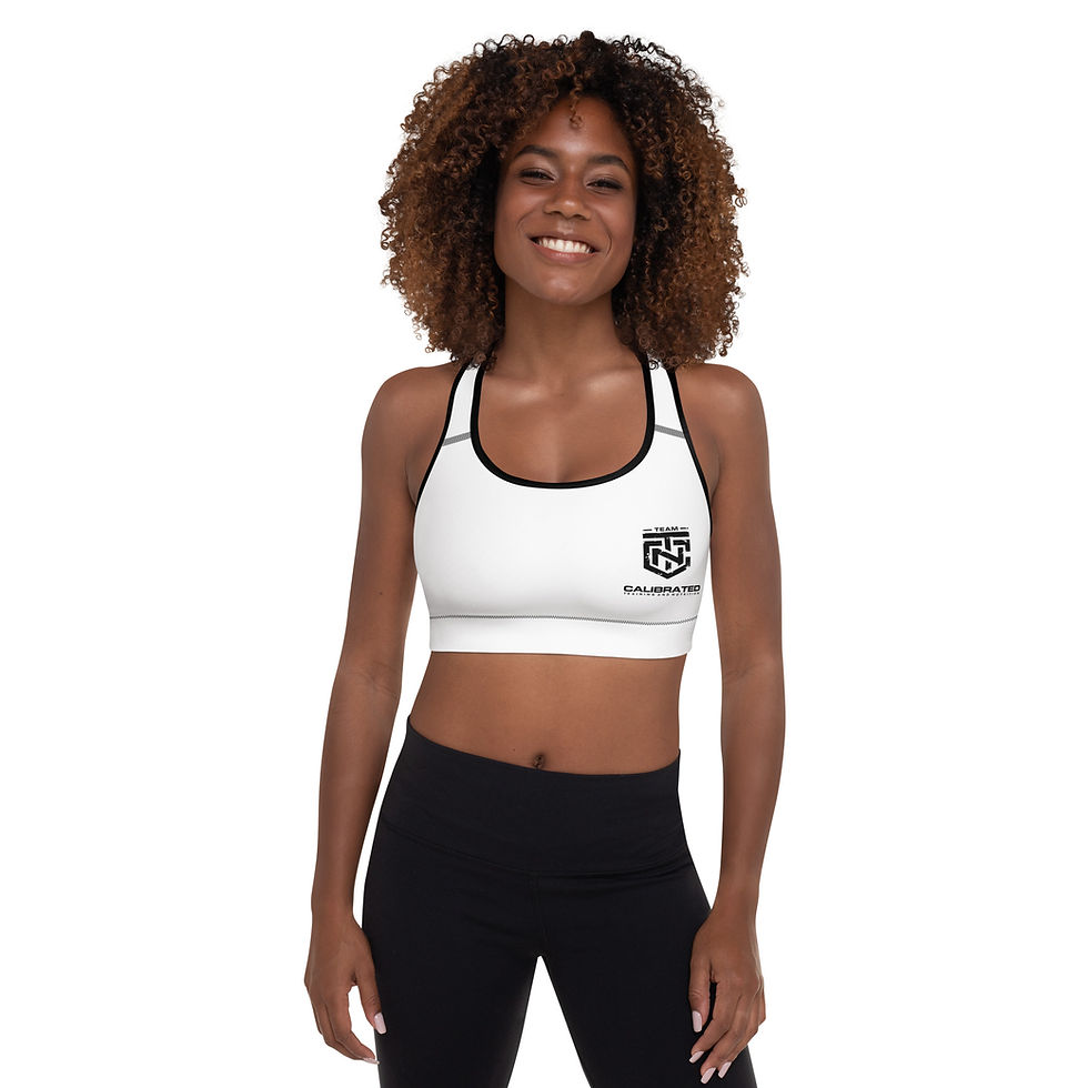 Thumbnail: CTN Padded Sports Bra (white)