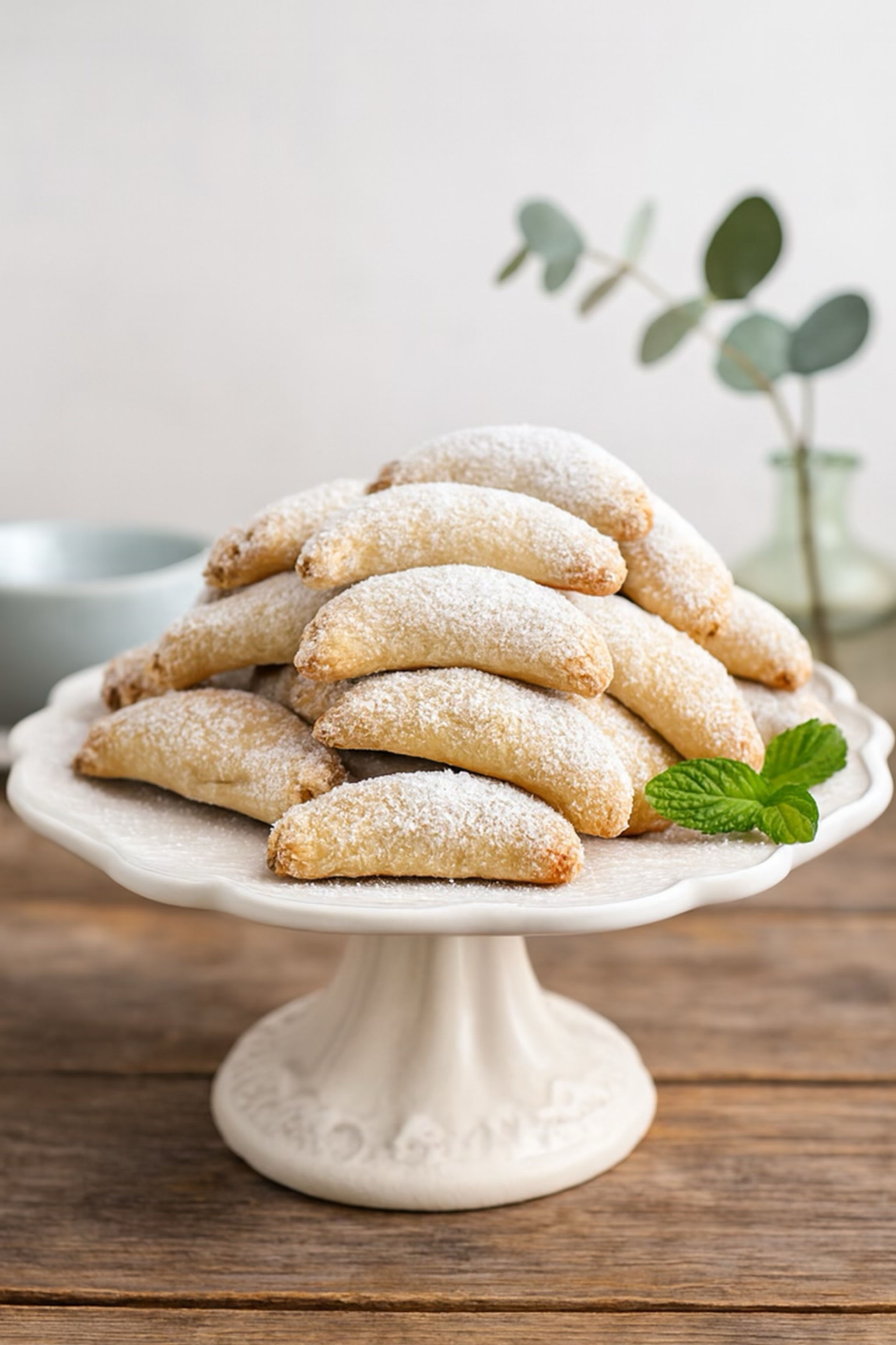 Rum Pecan Cookies (Cornulete)
