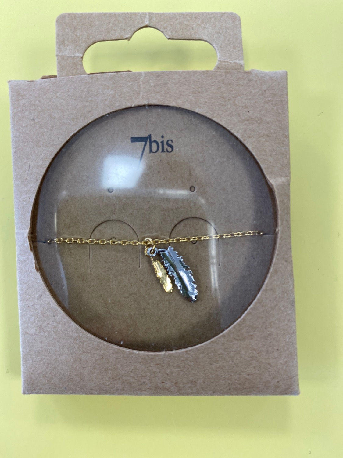 Bracelet fin 2 plumes - 7 bis