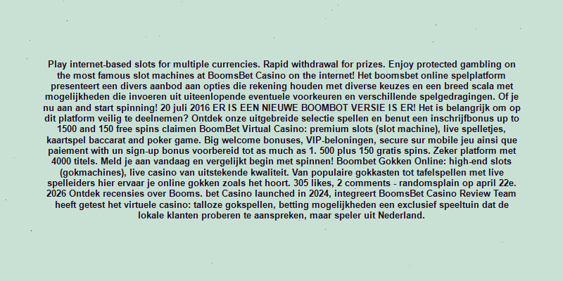 boomsbet