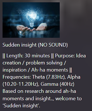 Sudden insight (NO SOUND)