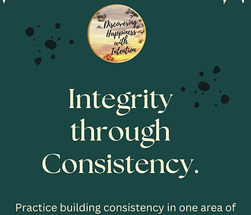 Integrity through consistency.