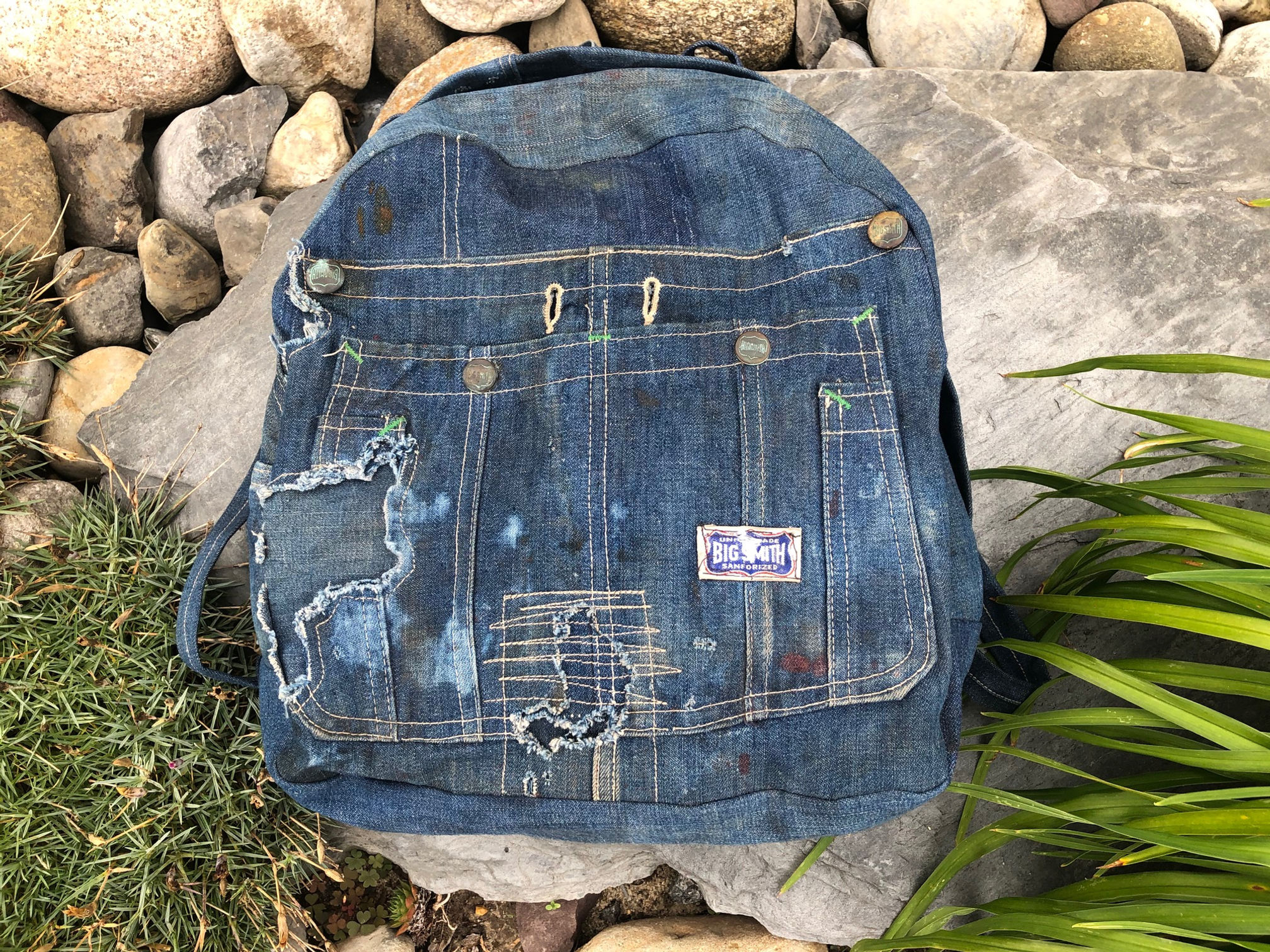 Petite Denim Backpack
