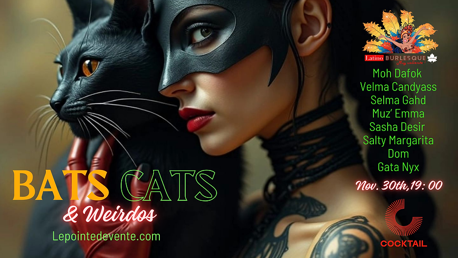 bat, cats and weirdos Halloween show