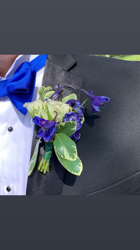 casual royal blue dresses for women Custom Corsage & Boutonnière Set
