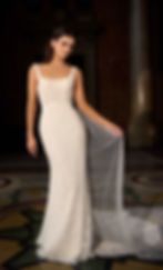 toya atelier wu bridal studio beaded fitted square neckline glam