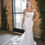 Thumbnail: ruby essense fitted square neckline glitter lace bridal studio