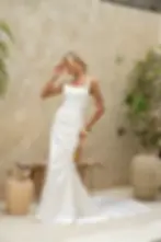 katara miss chloe bridal studio plain rouched square neck