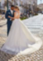 Thumbnail: cassidy ball gown detailed back key hole bridal studio tres chic