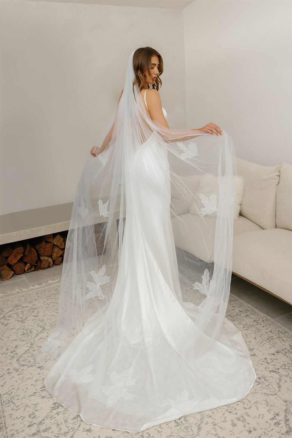 Thumbnail: miya bridal studio miss chloe vneck low back sheath satin sexy