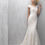 Thumbnail: bridal studio lace sheetlace cap sleeve modest low back buttons fitted sheath mermaid demure