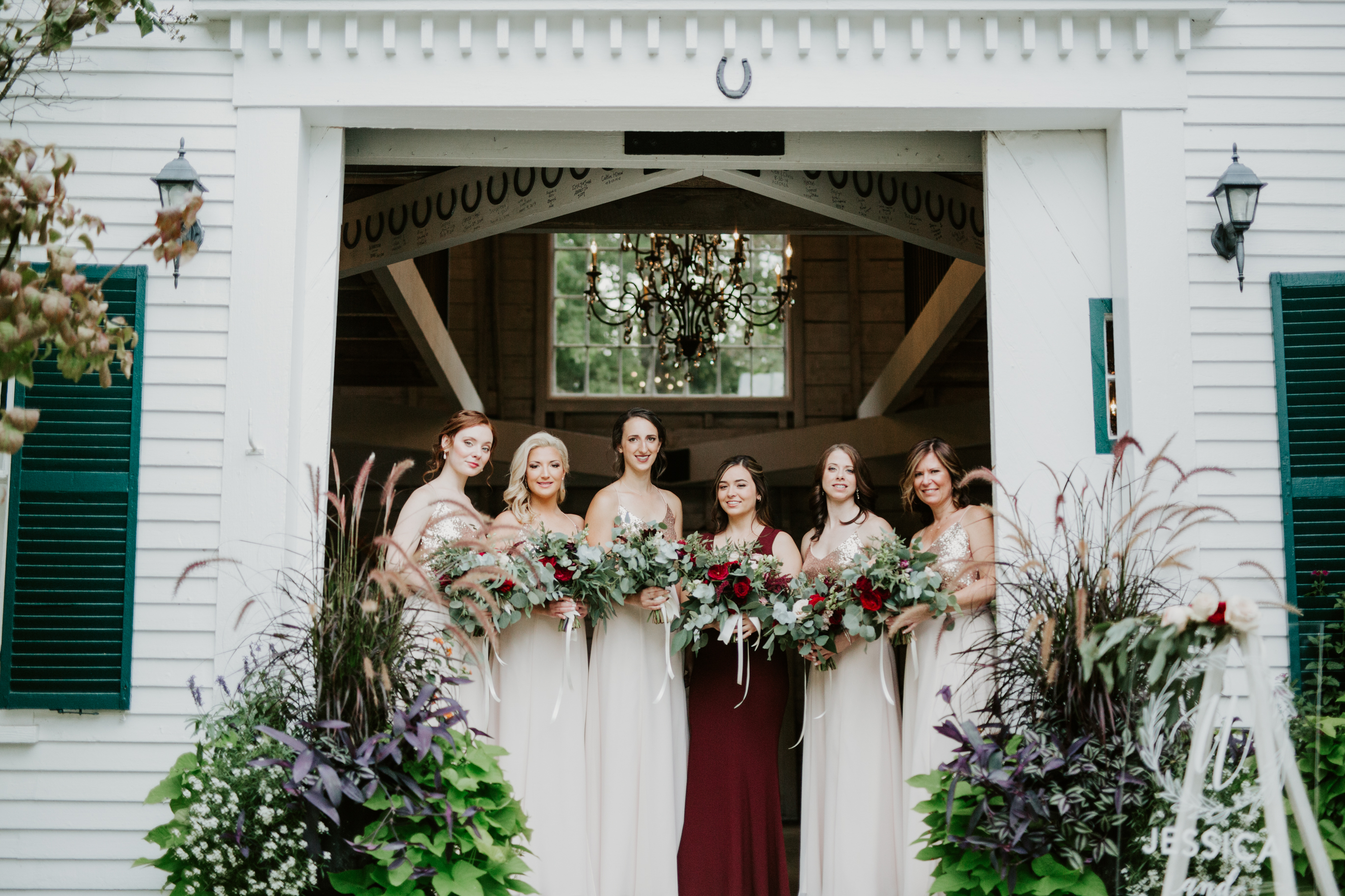 bridesmaids hardy farm barn