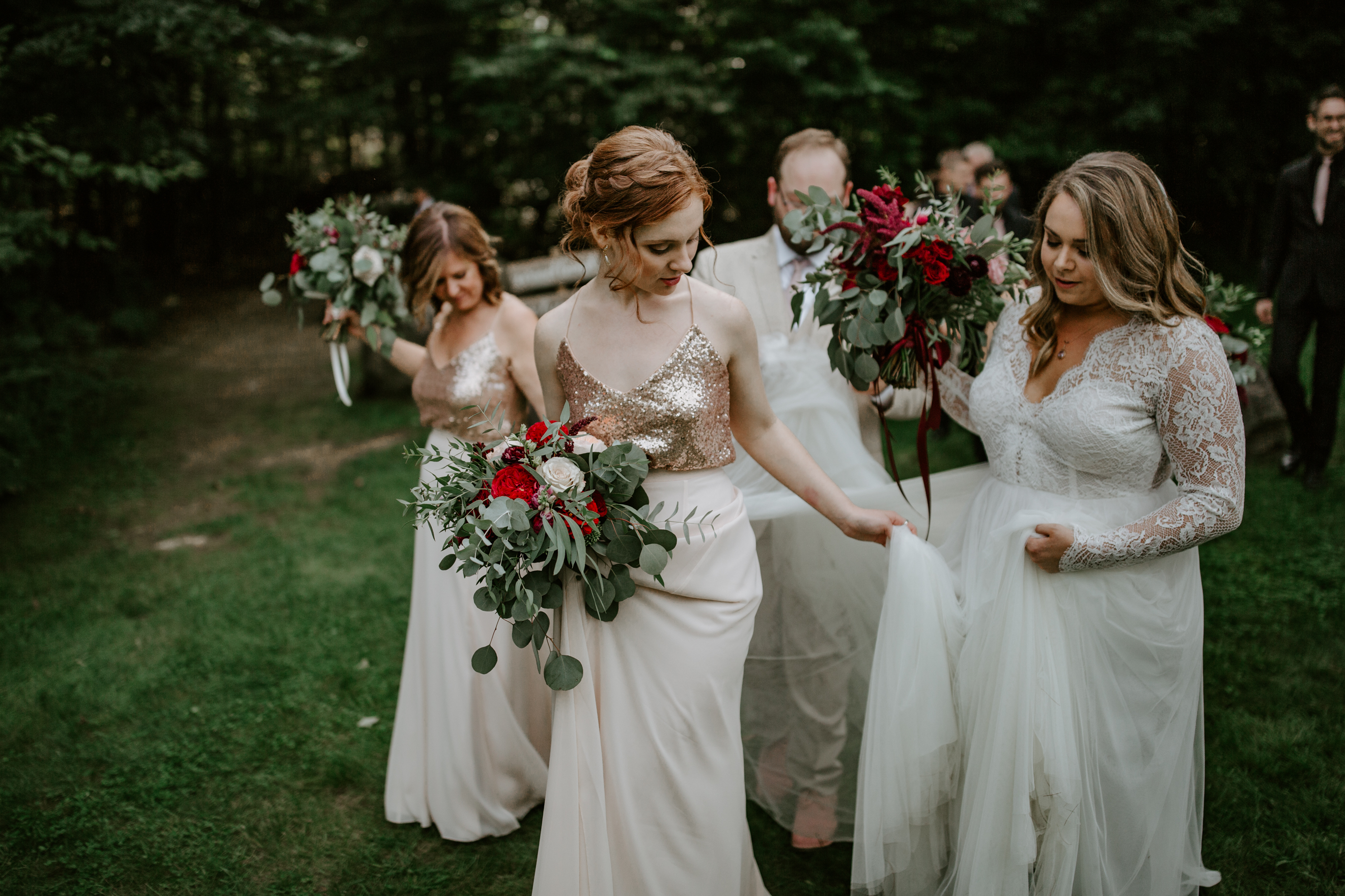 bridesmaids dresses hardy farm