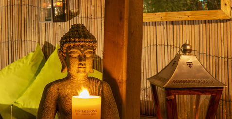 Relax in your own private covered hot tub