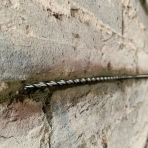 WOODLARK BUILD
Steel ties placed into the wall. To help tie the wall together where there is a large crack and to add strength
