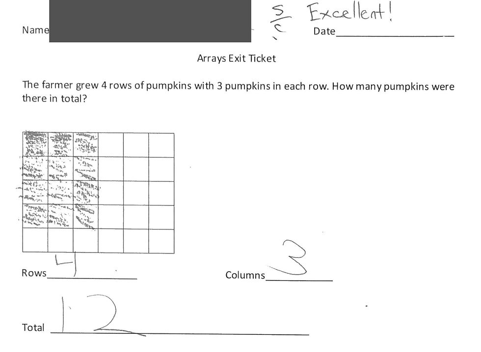 Array Exit Ticket