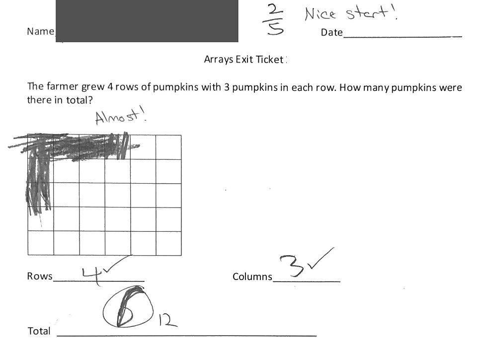 Array Exit Ticket
