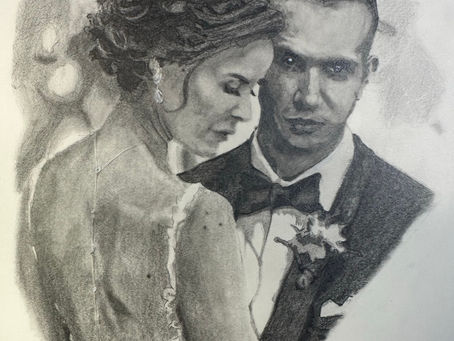 Drawing a Realistic Portrait of a Happy Couple