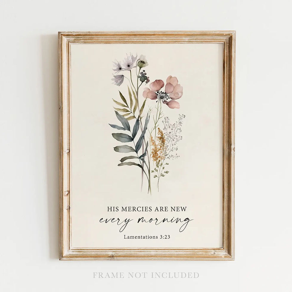 His Mercies Print